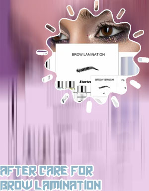 After brow lamination