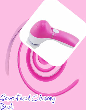 Battery operated facial massager