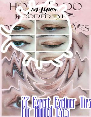 Eyeliner for round hooded eyes