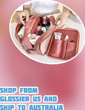 Glossier toiletry bag