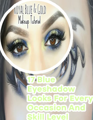 Royal blue eyeshadow